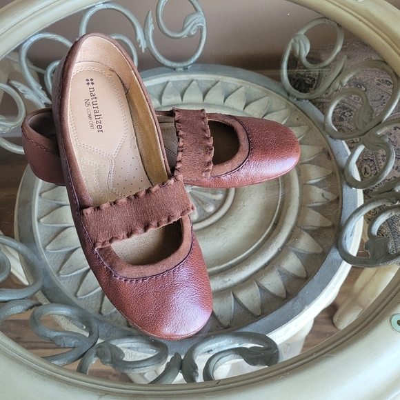 Naturalizer N5 comfort brown leather ballet style flats size 8.5 new - Picture 5 of 5